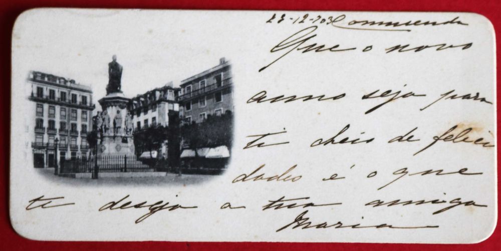 Monumento a Camões - cartão com fotografia