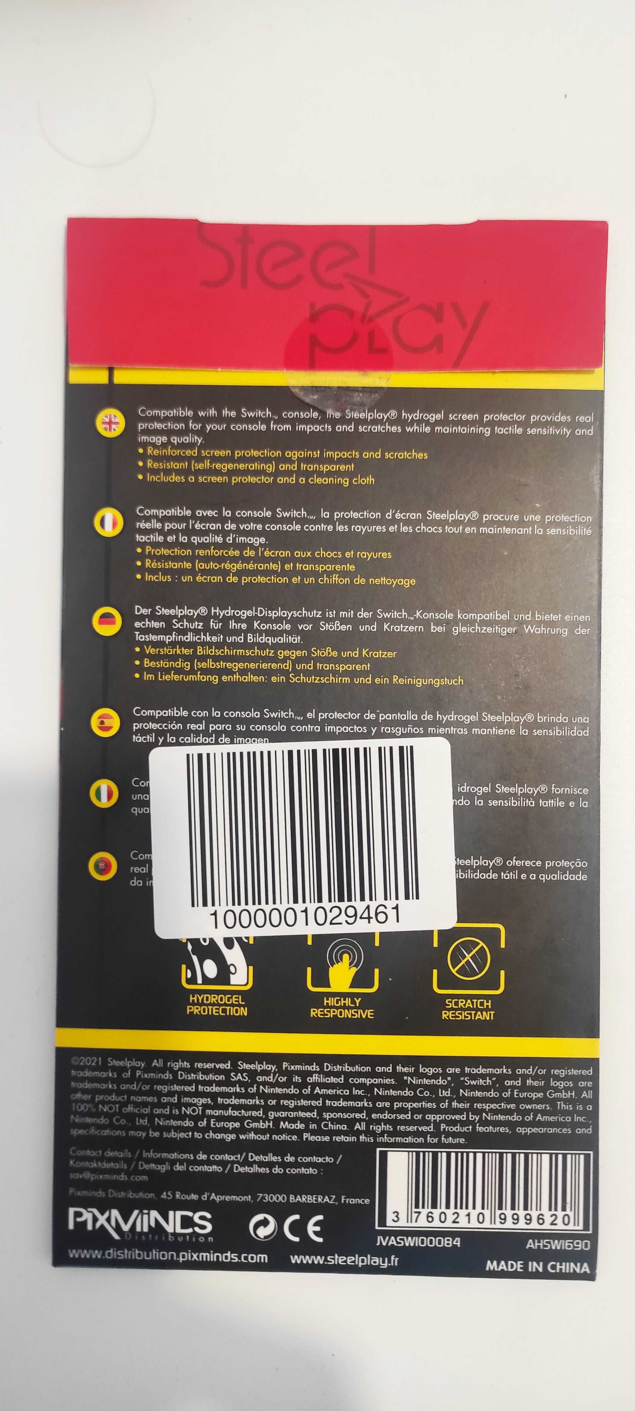 Steel Play-  Hydrogel - Screen Protector - Nintendo Switch