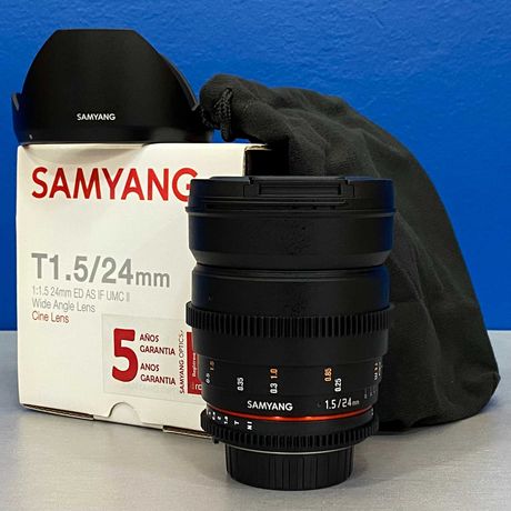 Samyang 24mm T1.5 ED AS IF UMC II (Nikon) - NOVA - 5 ANOS DE GARANTIA