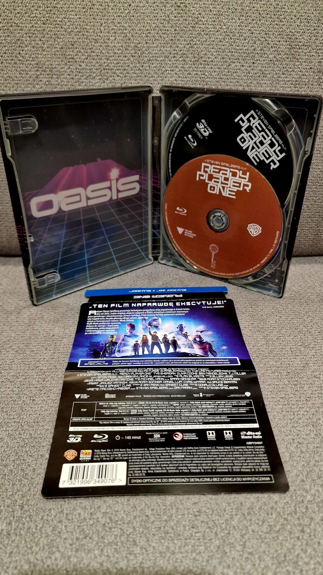 Ready Player One (2d + 3d) na blu-ray (steelbook) PL