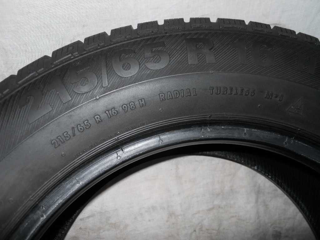 4 opony zimowe BARUM POLARIS 3 4x4 215/65 R16 98H (2x7,3mm i 2x 6,2mm)