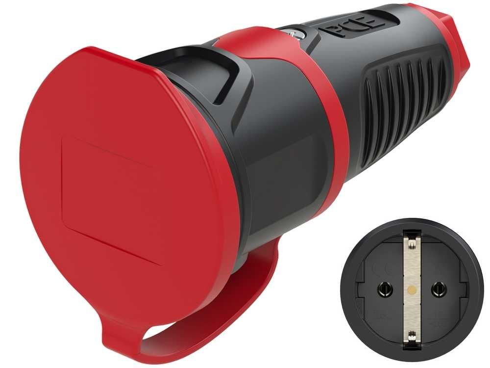 PCE 2521-sr Gniazdo jednofazowe 16A/250V 3P TAURUS2 kablowe IP54