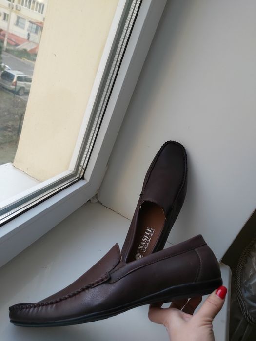 Туфли мокасины кожанные р.45.46, мужские