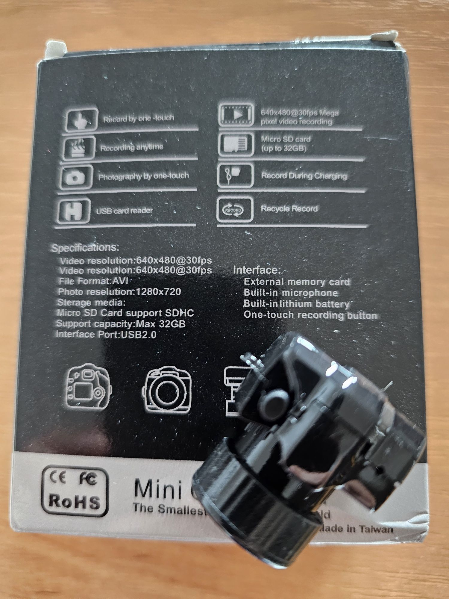 Micro mini kamera HD na kartę sd