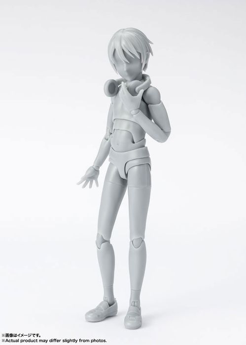 Аніме фігурка рухома сіра, ball-jointed action figure