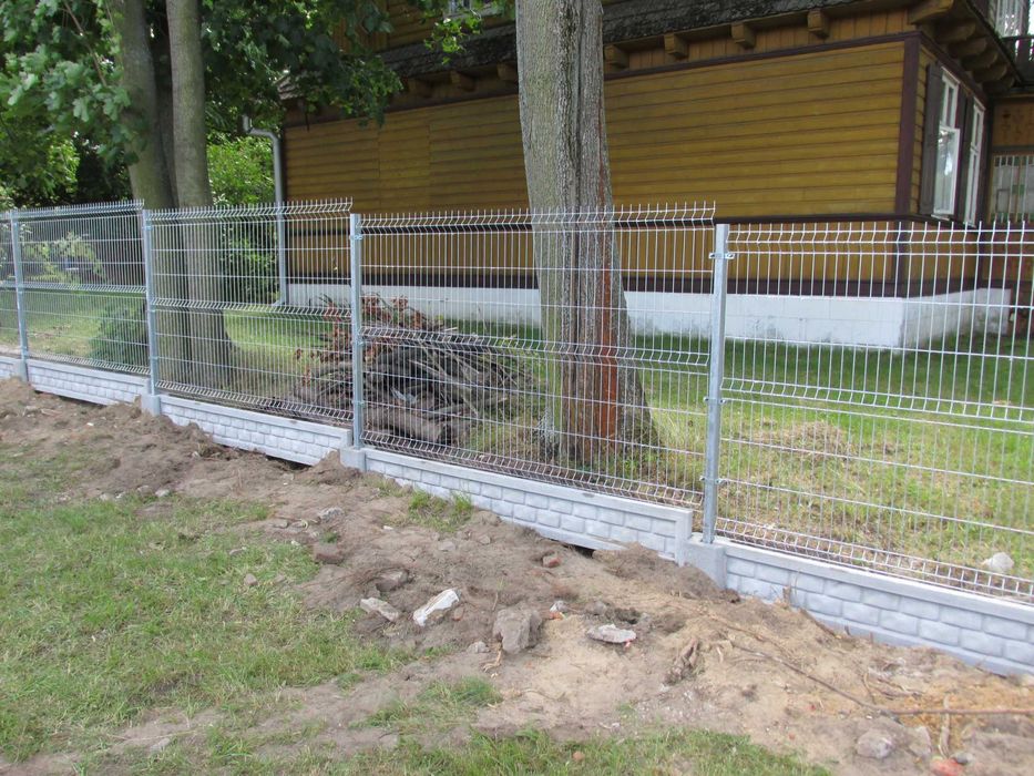 Panel ogrodzeniowy 153cm if4mm + płyta systemowa z montażem