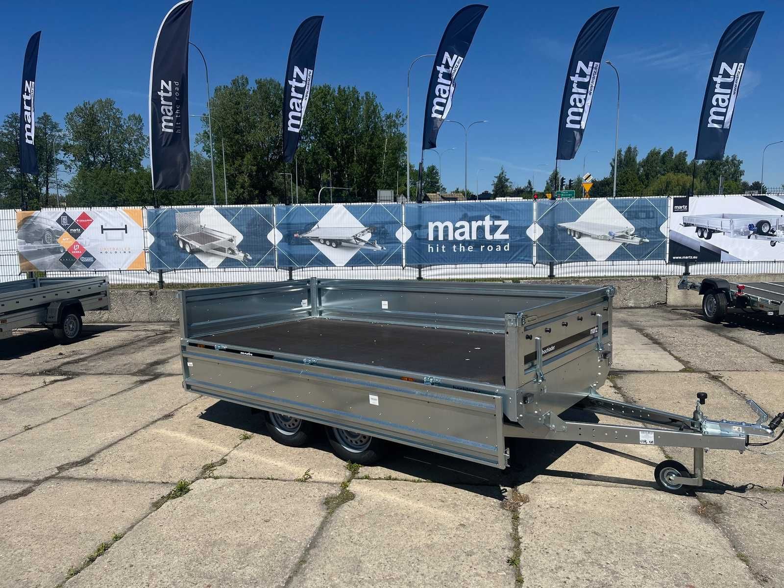 Przyczepa Martz Hochlader 300/2 2 osie DMC 750kg 304x151x40 cm