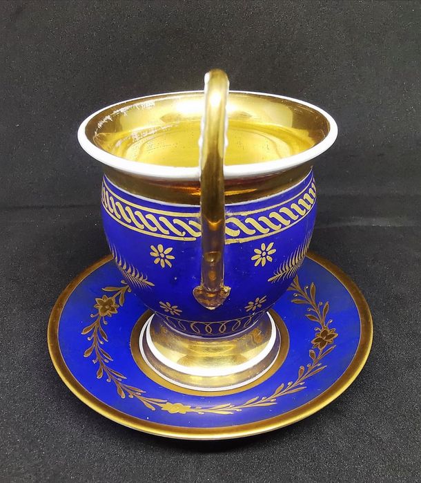 Porcelana Bawaria Thomas Wzor z 1846 Biedermeier Duo Mokka 1927r.unika