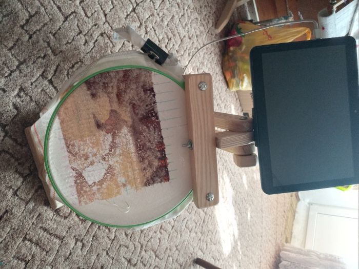 Диванный держатель пялец и Q-snap