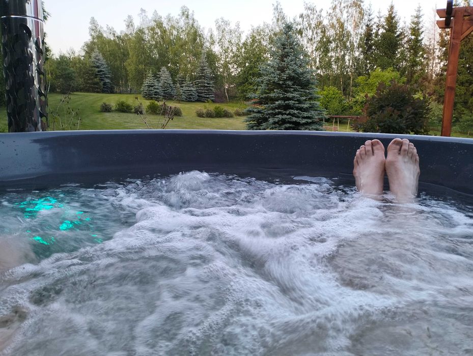 Gorąca Beczka Balia Jacuzzi z hydromasażem KOMPLETNA