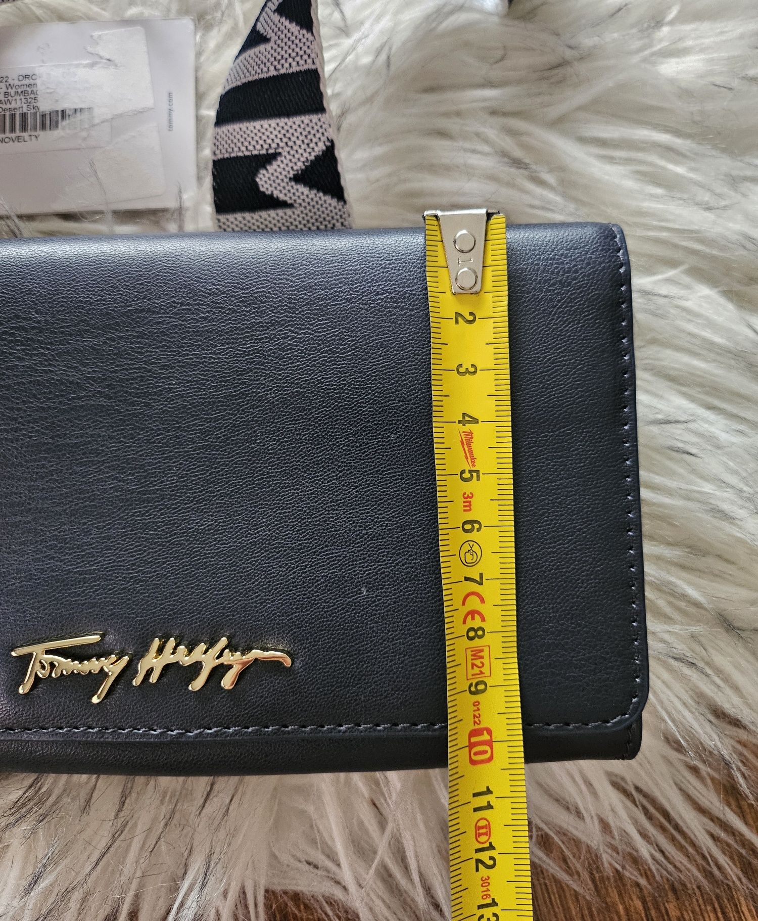 Torebka portfel Tommy Hilfiger Oryginał złote dodatki Hit granatowa