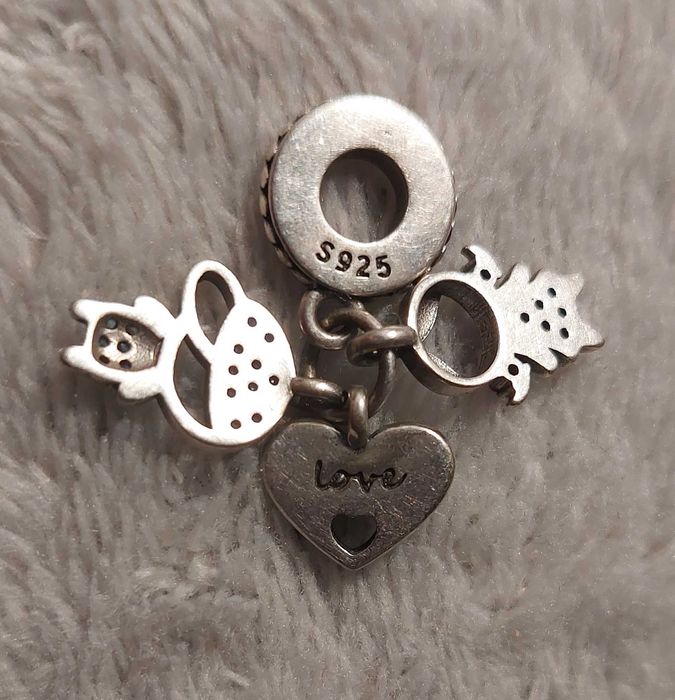 Charms srebro rodzina dzieci parka forever love