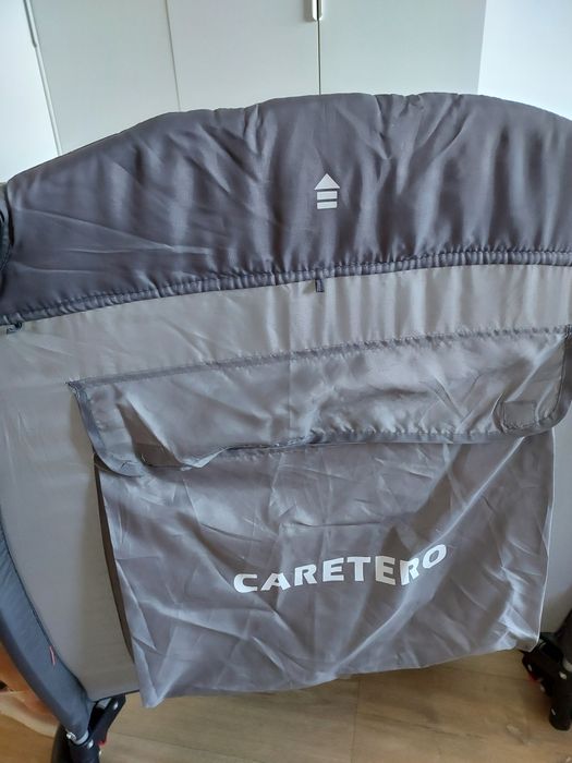 Łozeczko turystyczne Caretero medio zestaw moskitiera przewijak matera