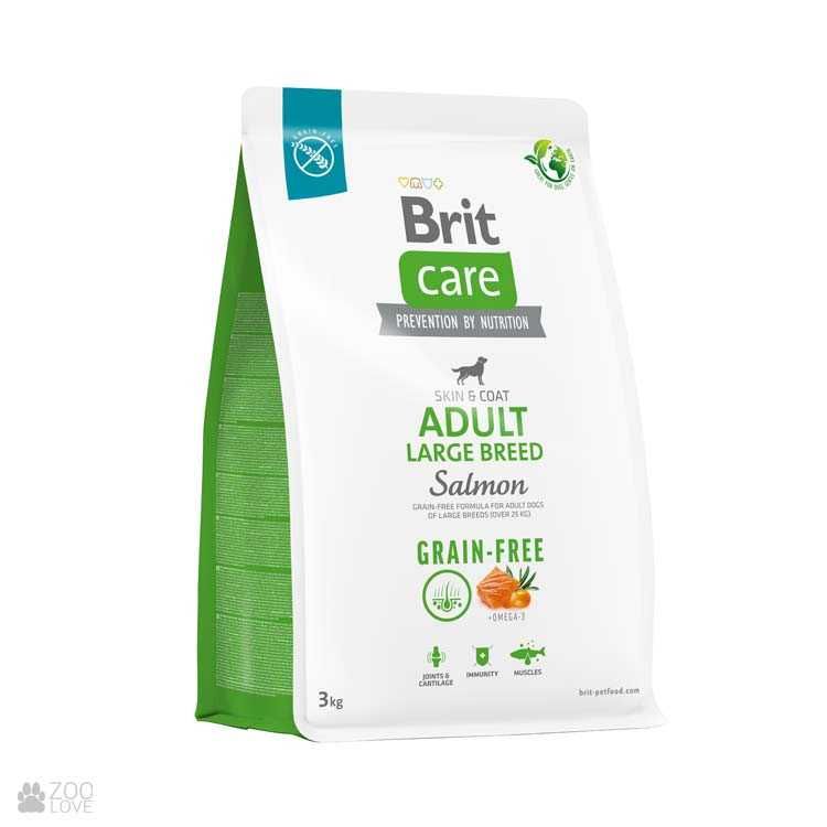 Корм для собак великих порід Brit Care Adult Large Breed(лосось) 12 кг