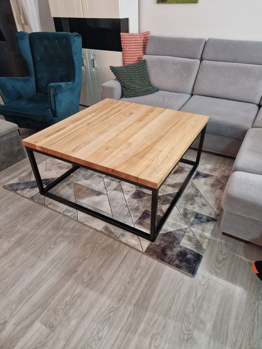 Meble w stylu loft dąb jesion buk Blaty  metal