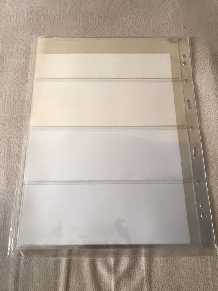 Лист для банкнот (марок) GRANDE 1С, 2С, 3С, 4С, 1S, 2S, Leuchtturm.