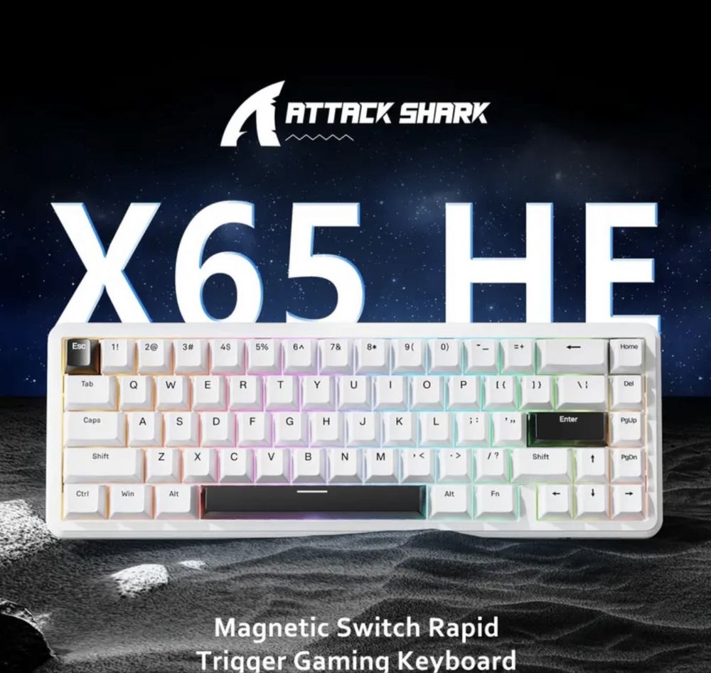 Магнитная клавиатура | клавиатура на таких свечах | attack shark x65he