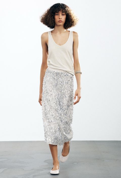 Спідниця з блискітками Zara