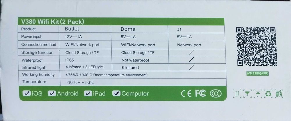 Kamerki acesee  IVMS380 2PACK KIT