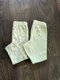 Żółte legginsy dla dziewczynki minoti fox&bunny Sinsay r. 86-92