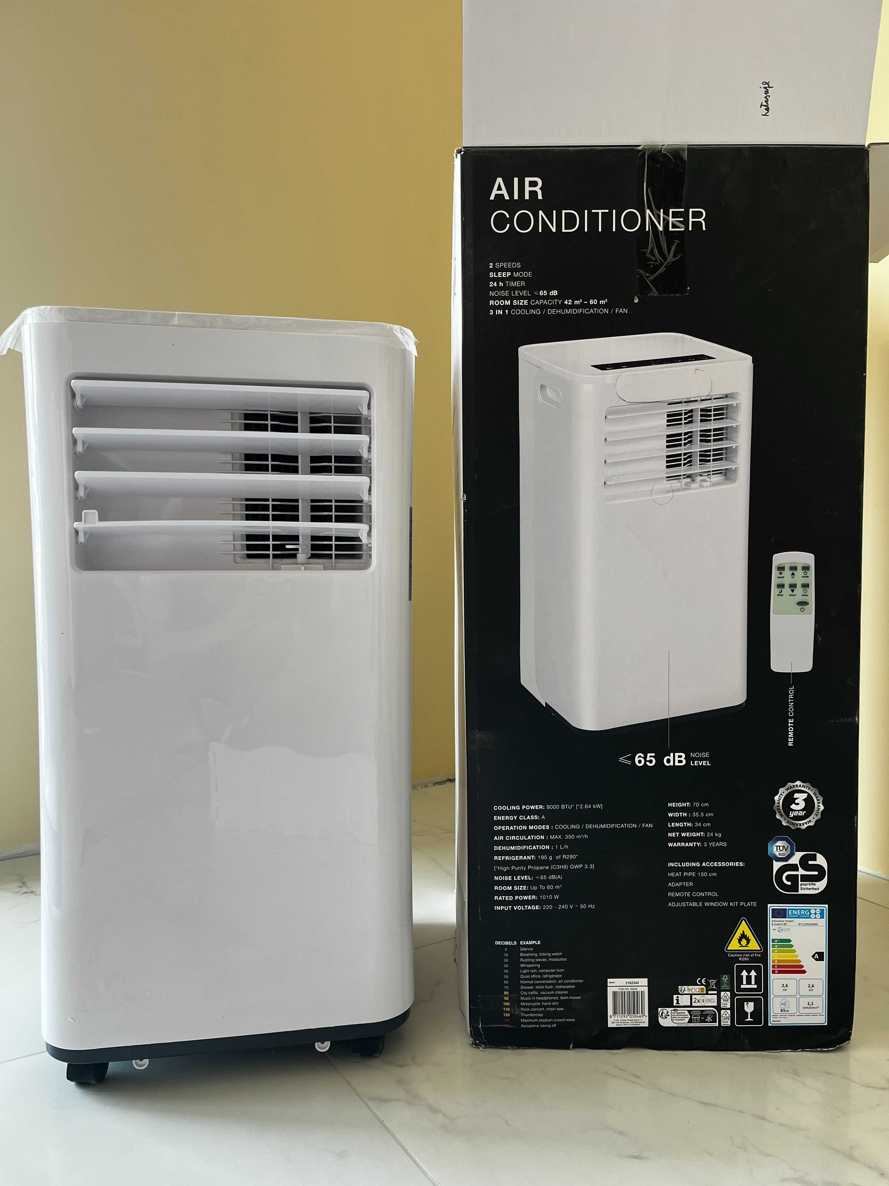 Klimatyzator przenośny 9000 BTU | 60 m³ | 1010 W