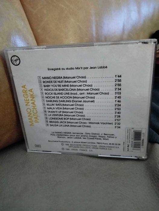 CD - Mano Negra - Patchanka