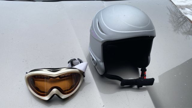 Kask narciarski BATSPORT + gogle