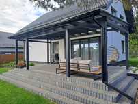 Zadaszenie tarasu,  wiata,6.3x4.Konstrukcja drewniana Carport Premium