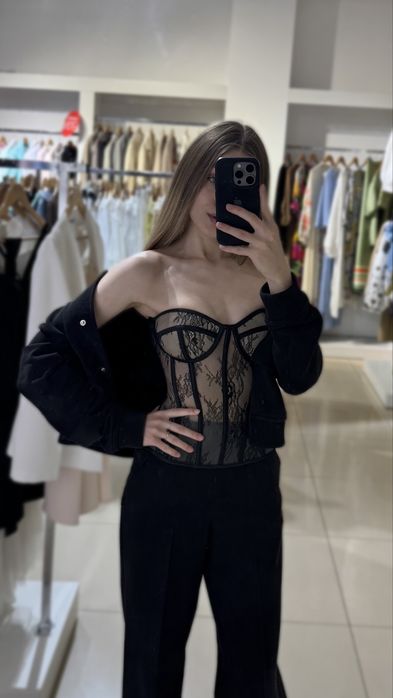 Корсет з мереживом XS