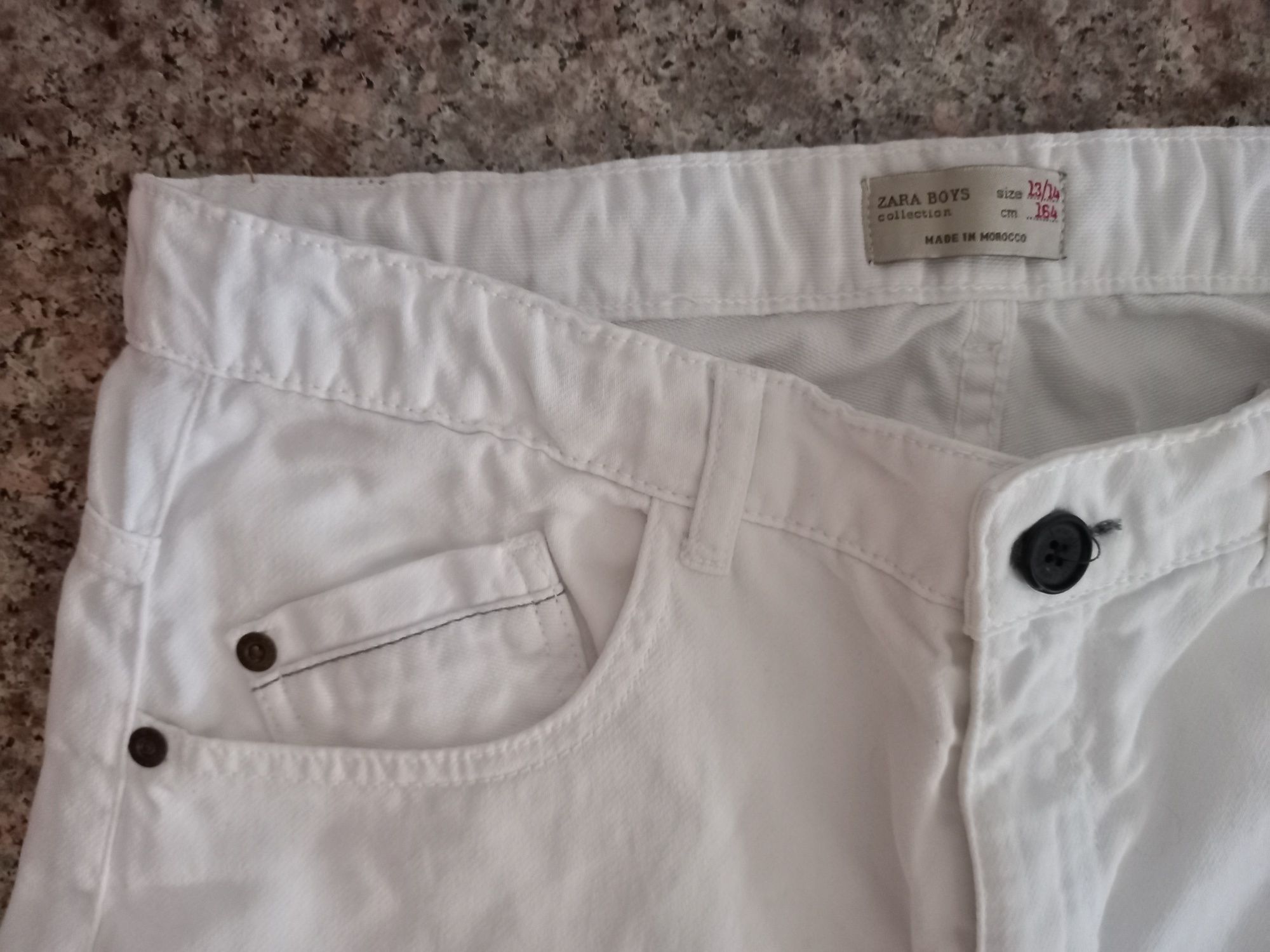 Calções Zara Boys branco Tamanho: 13-14 anos