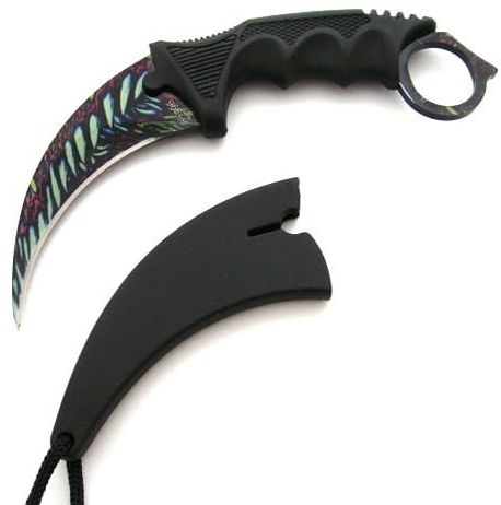 Ostry Taktyczny Nóż Karambit CS:GO Z Pokrowcem Pazur Pokrowiec 062P