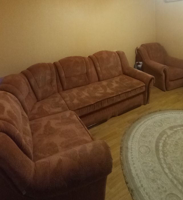 М'який куточок уголок розкладний диван з розкладними  кріслами