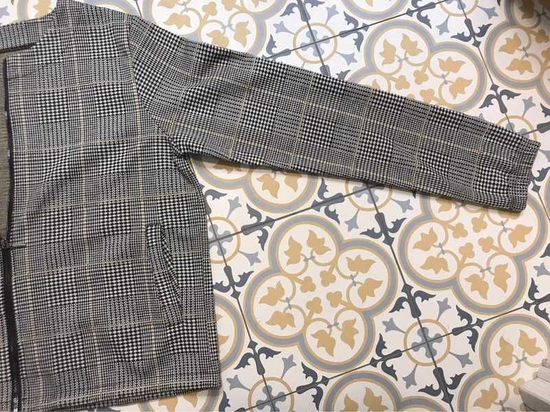 Marynarka w kratę/we wzory w stylu sportowym, żakiet damski