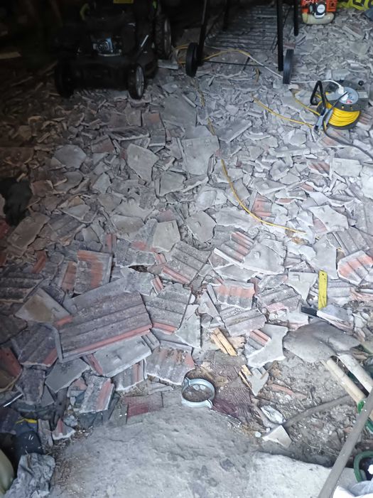 Gruz z dachówki betonowej