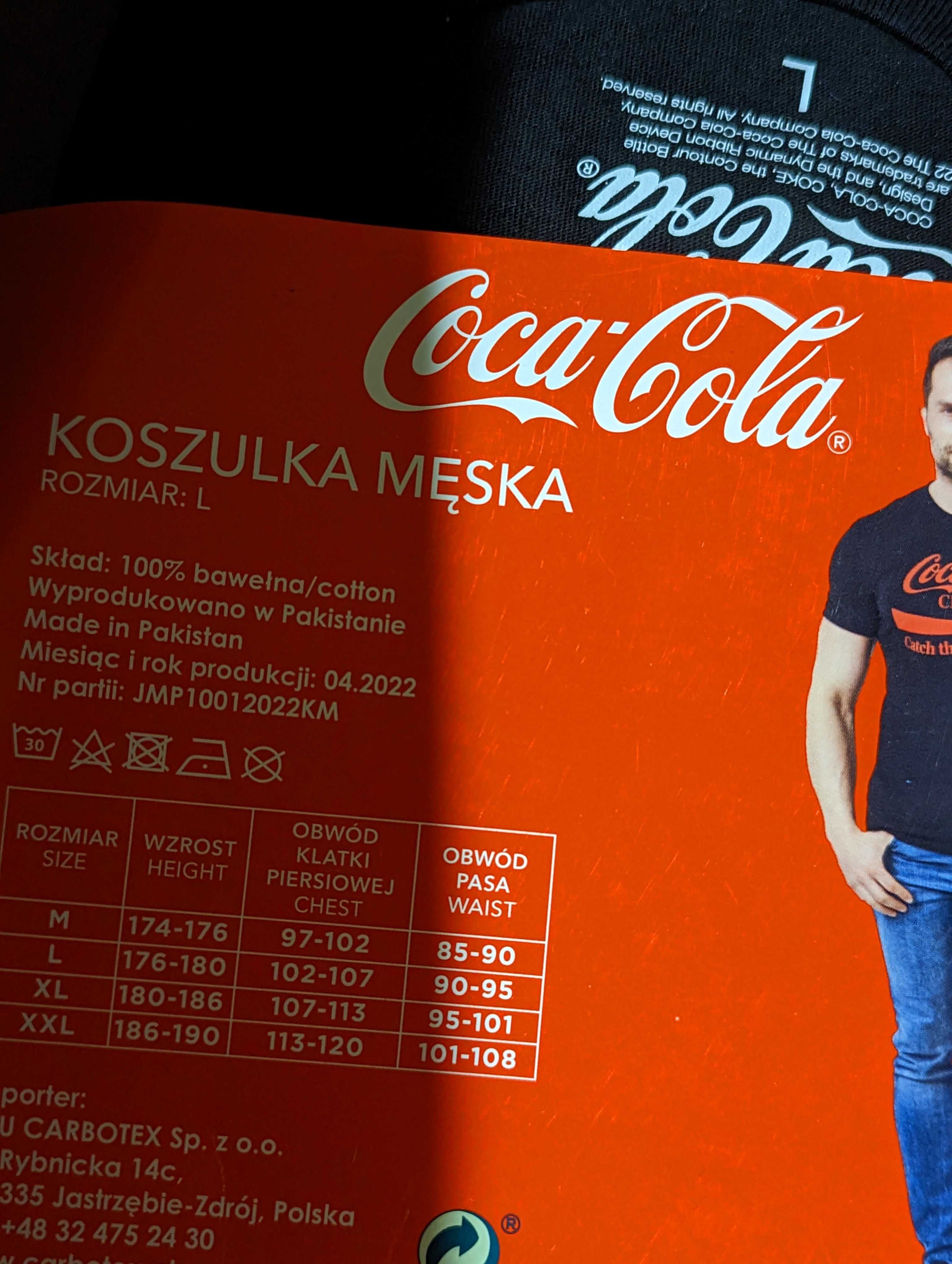 Koszulka męska coca-cola rozmiar L