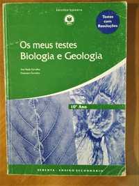 Livro Os meus testes Biologia e Geologia 10º