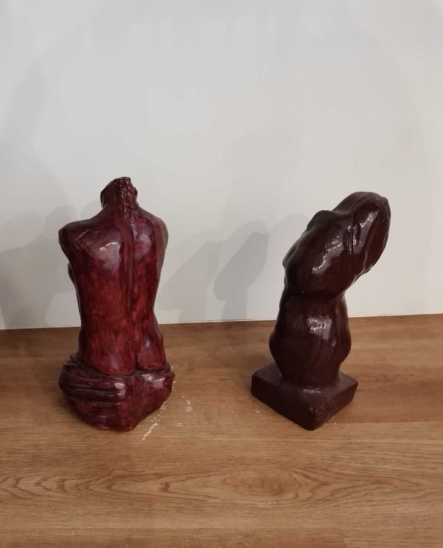 Bustos em Gesso (Figura Masculina e Feminina)