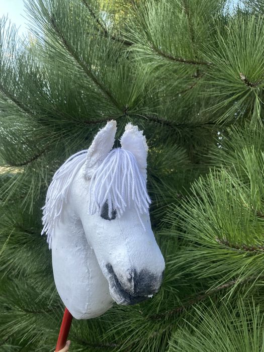 Pilne! Hobby horse siwy bialy (przecena)