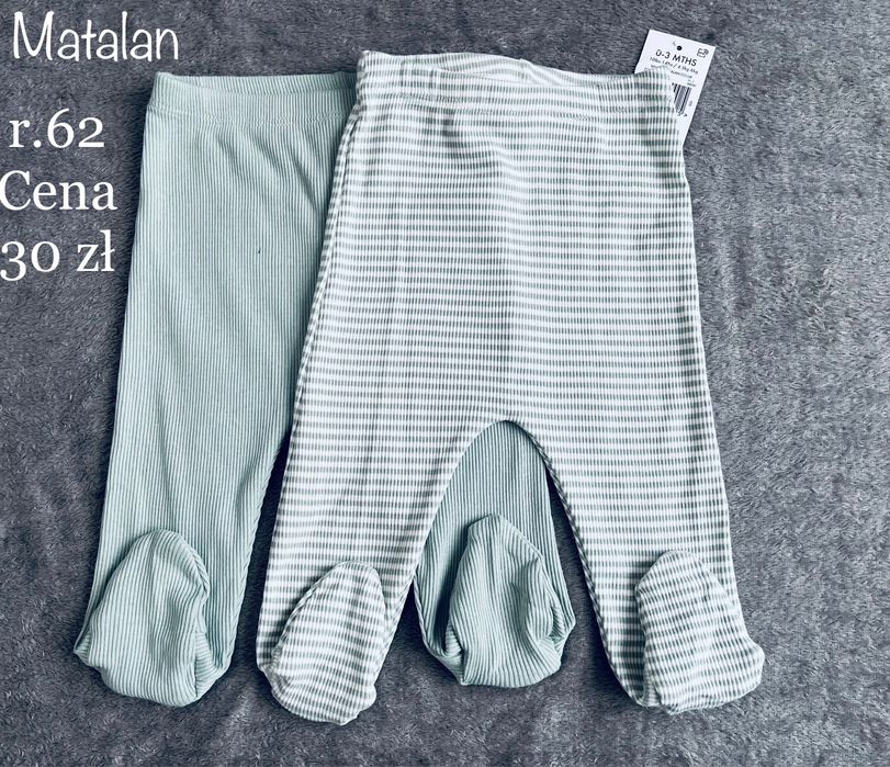 Półśpiochy 2-pak, rozm 62 Matalan