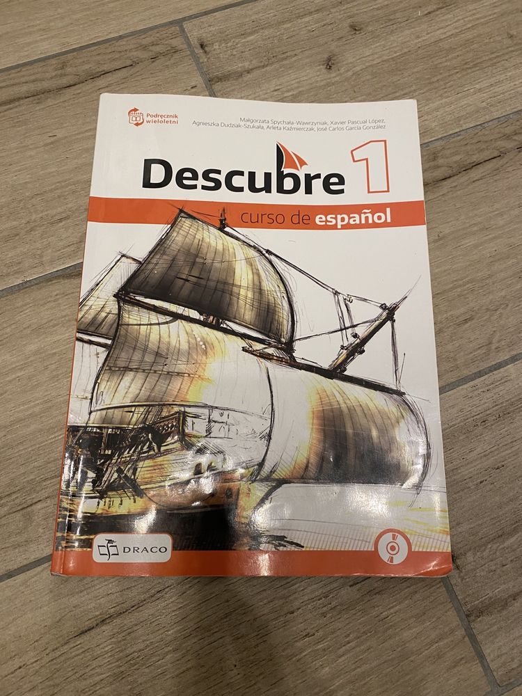 Książka do nauki j.hiszpańskiego Descubre 1