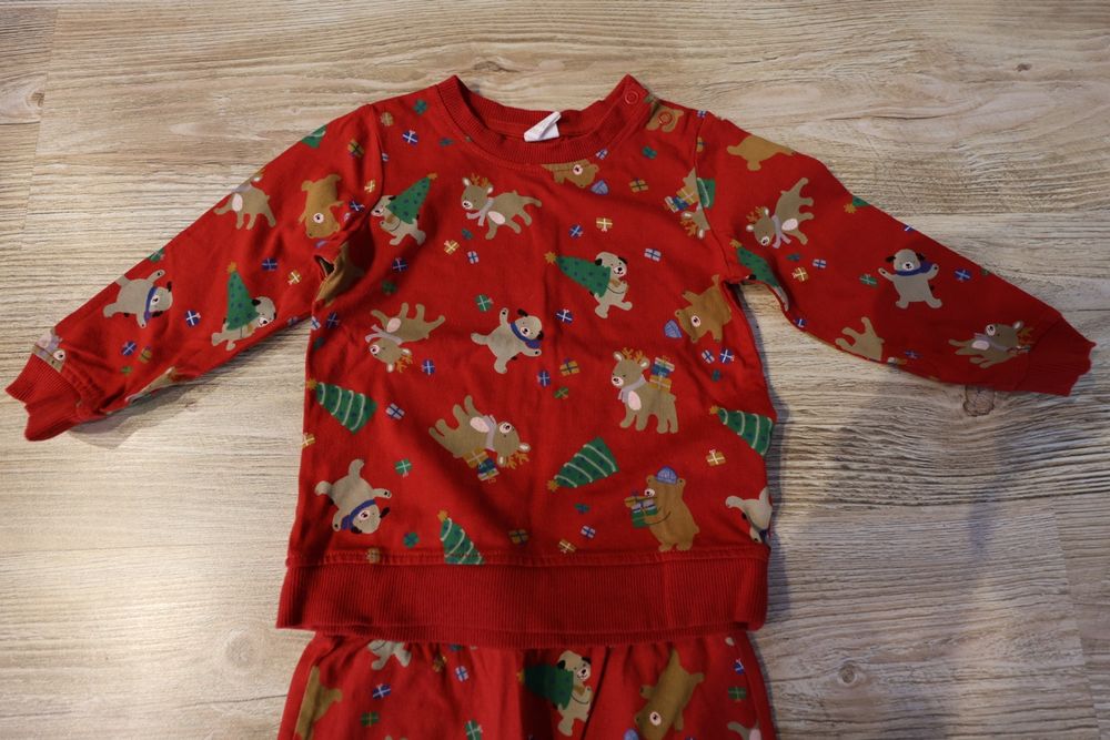 Ciepła piżama dla dziecka rozmiar 92 marka H&M