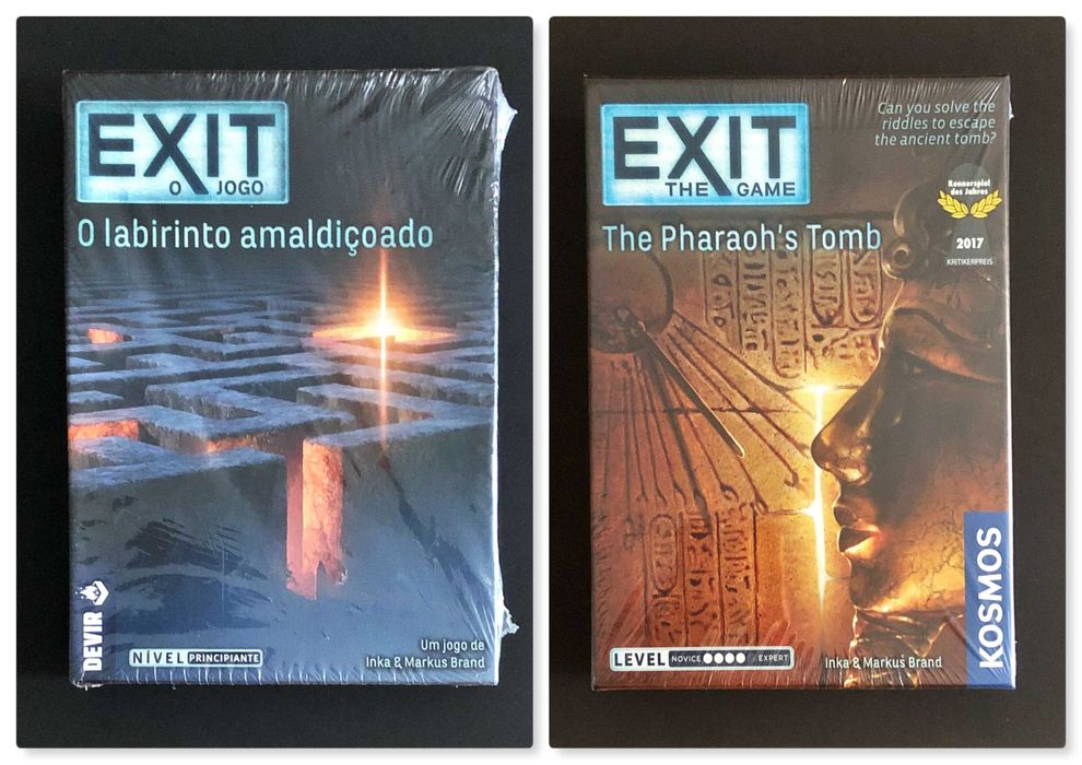 JOGO de Tabuleiro SELADO [desde 12€] Exit Escape Room DIVERSOS