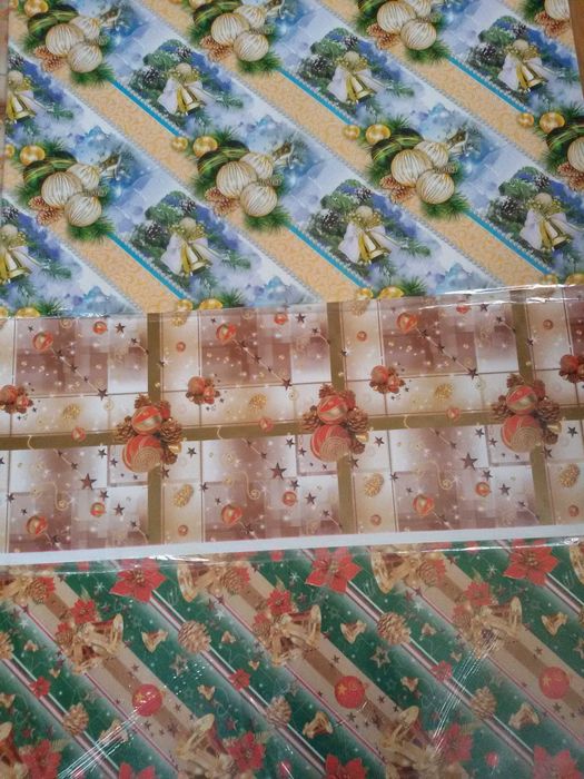 Бумага для упаковки подарков. Подарочкая бумага.. Только новогодняя. Р