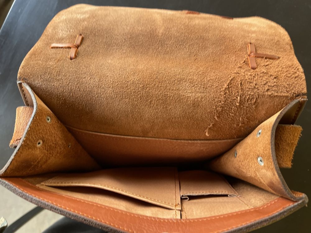 сумка портфель из кожи