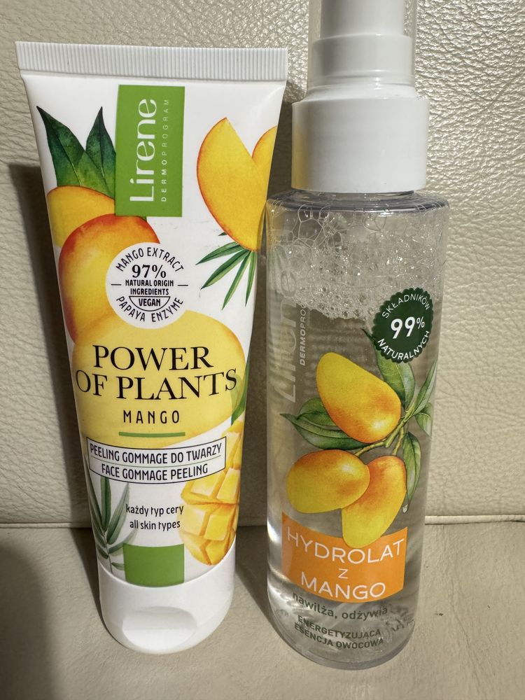 Zestaw Lirene peeling + hydrolat tonik