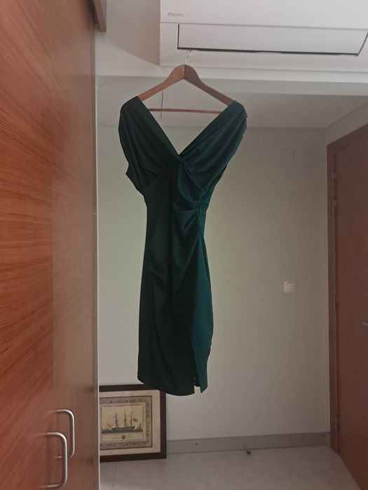 Vestido verde cerimonia