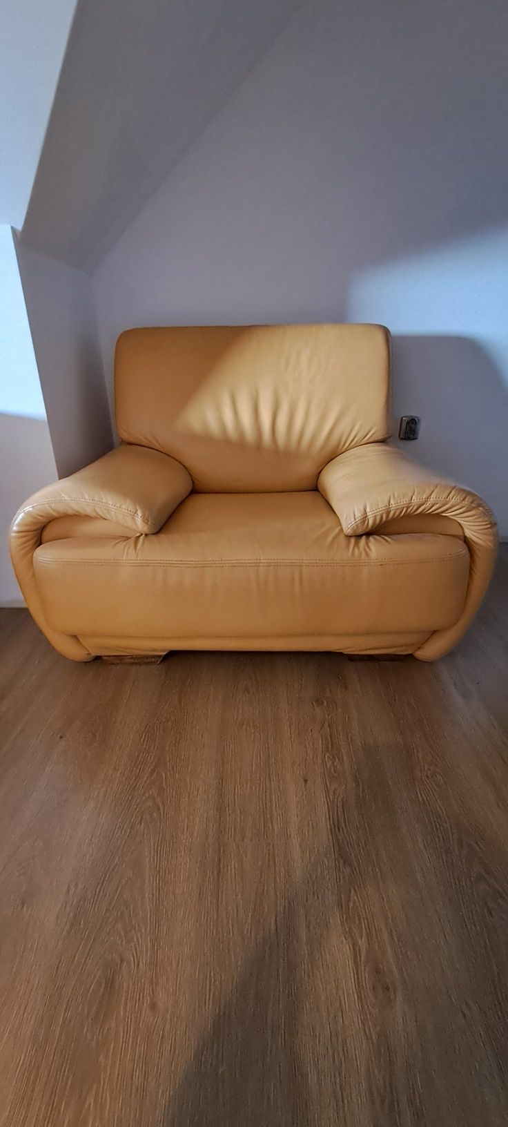 Sofa fotel wypoczynek 2 + 1 skóra