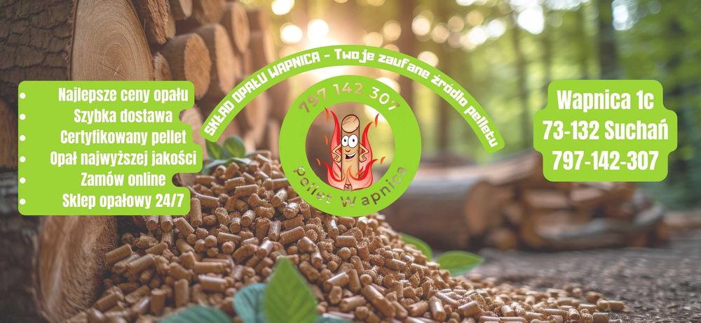 Pellet Premium Selection ENplus A1  6 lub 8 mm  paleta 975kg - dostawa