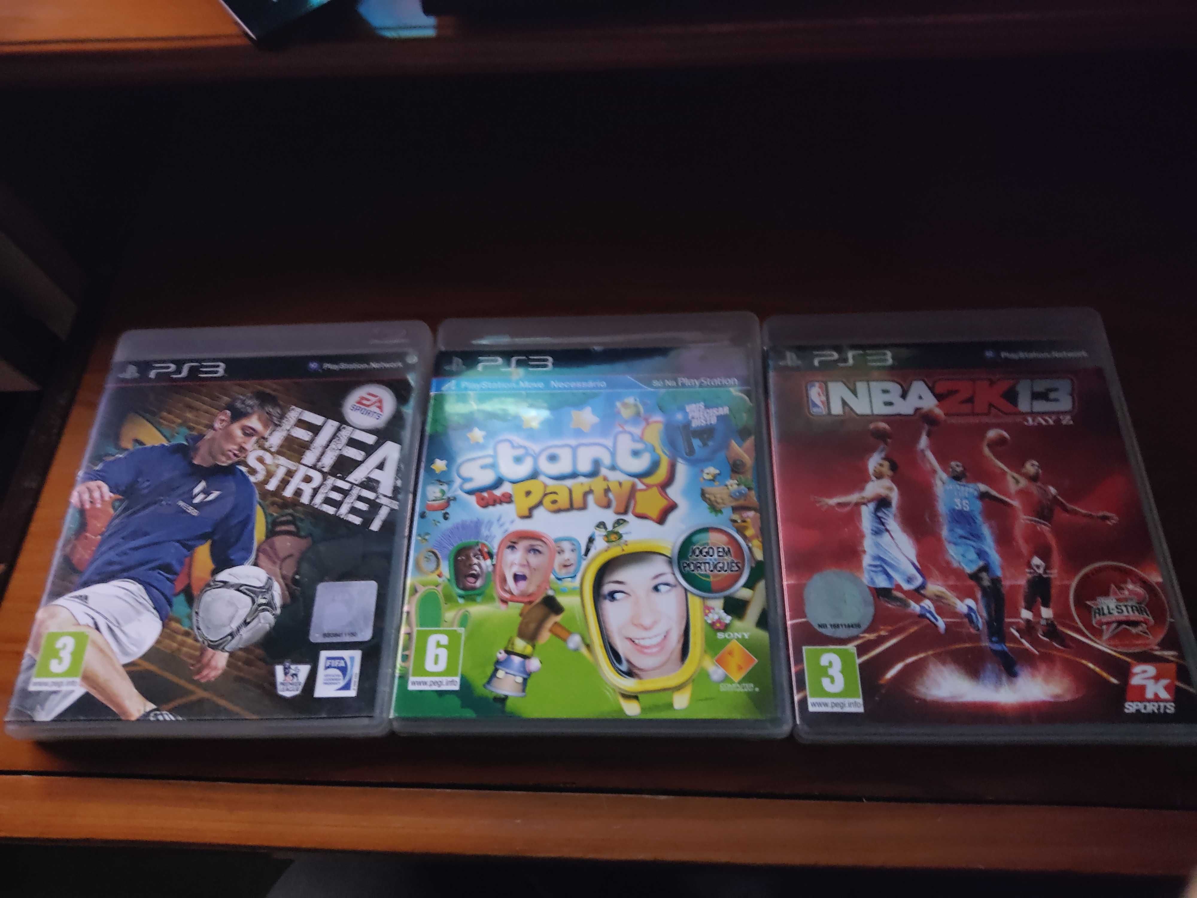 Jogos PS3: Uncharted 3, Start the Party, NBA2K13, Fifa 15