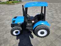 Duży traktorek dla dziecka new holland 2x200W